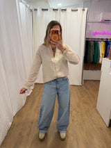 Blouse LENNY vichy beige
