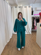 Blouse LYA Bleu canard