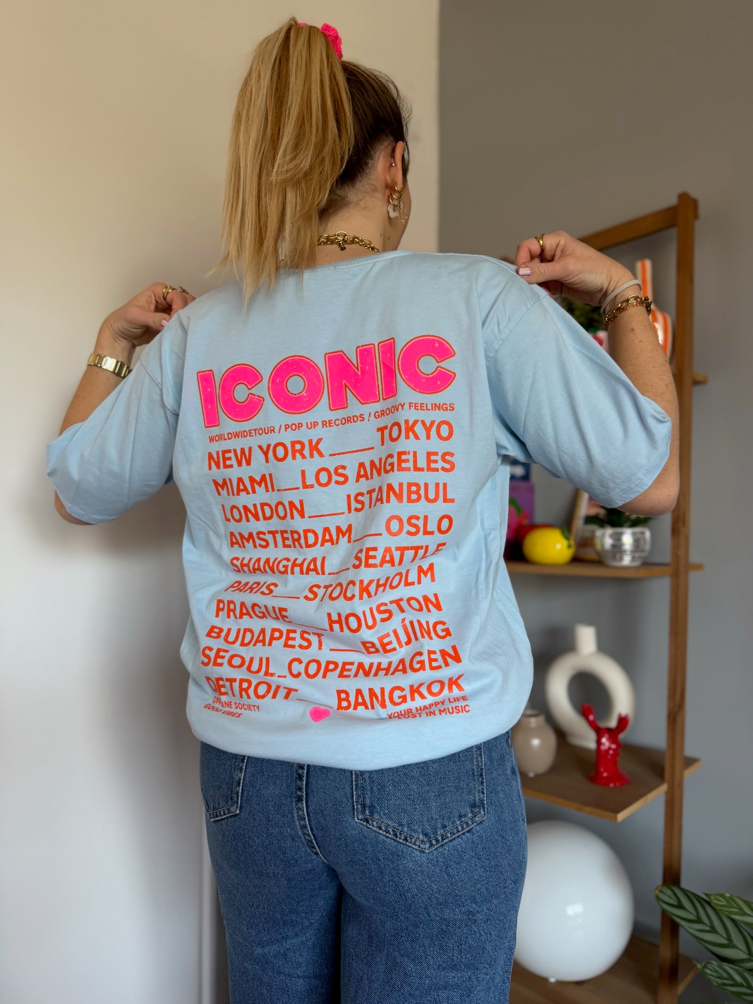 T-shirt ICONIC Bleu ciel