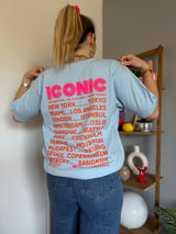 T-shirt ICONIC Bleu ciel