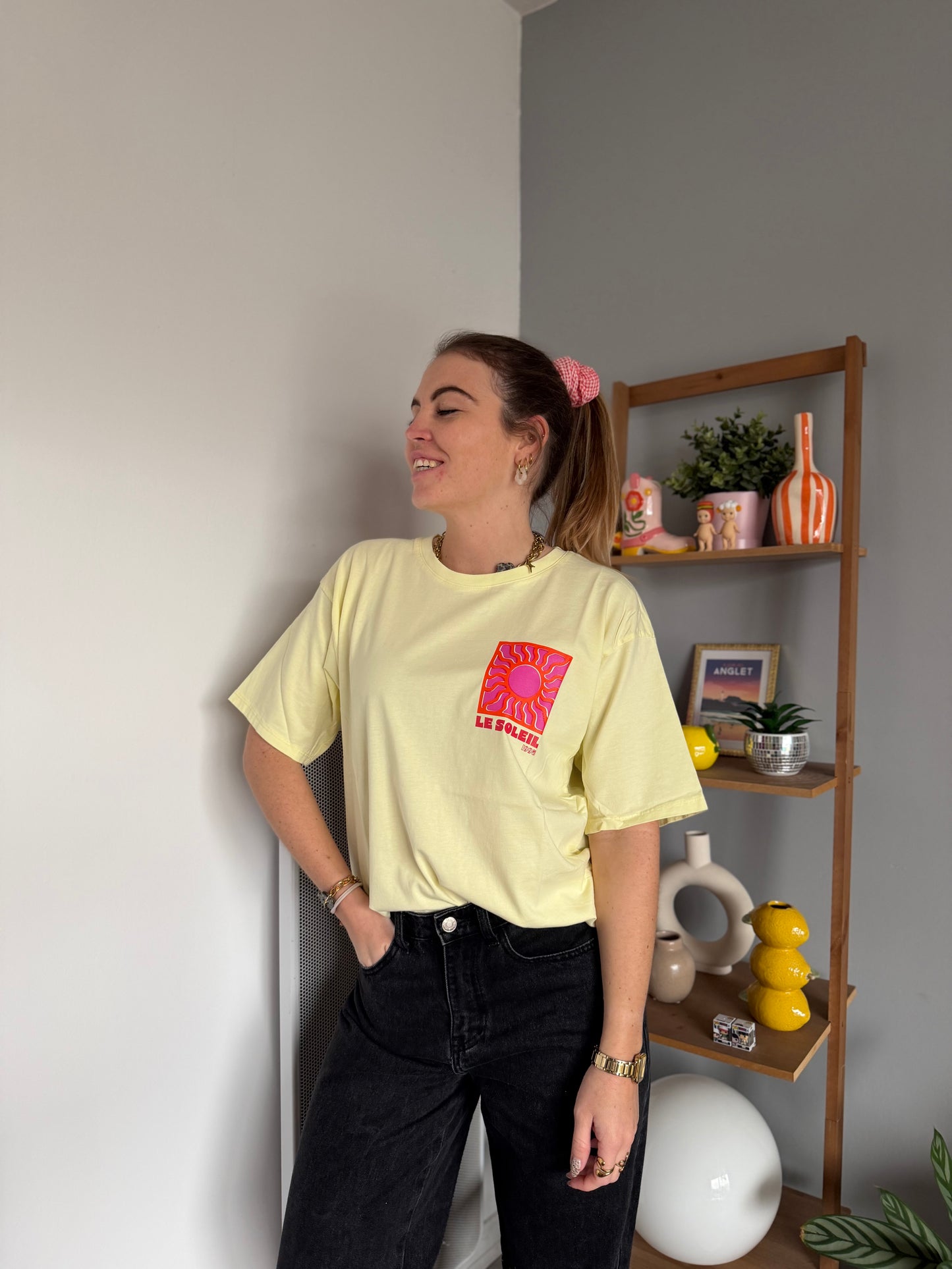 T-shirt SOLEIL Jaune