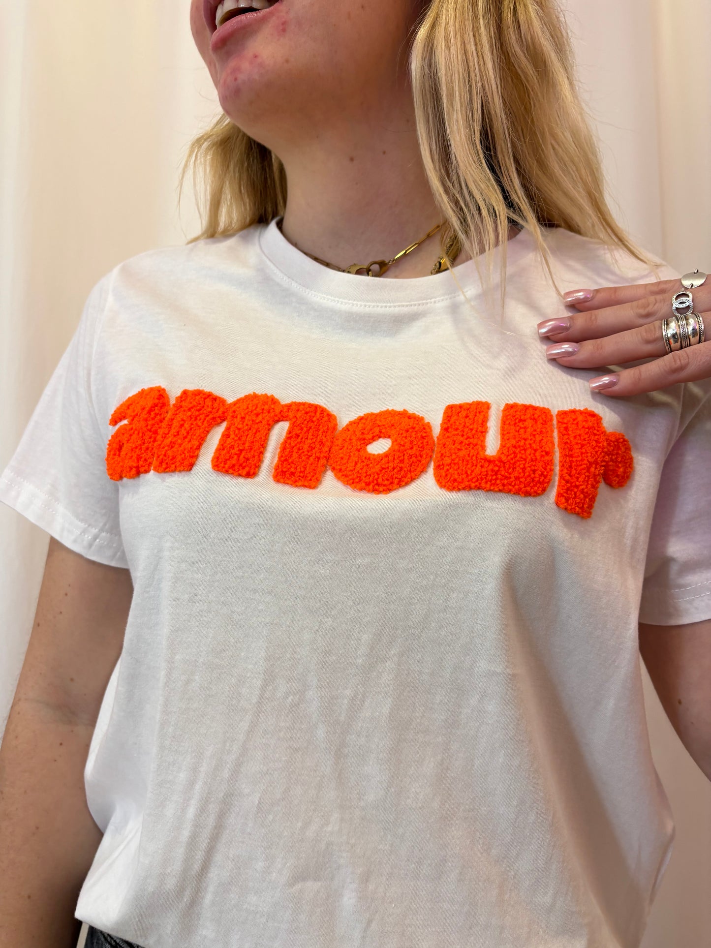T-shirt AMOUR Orange