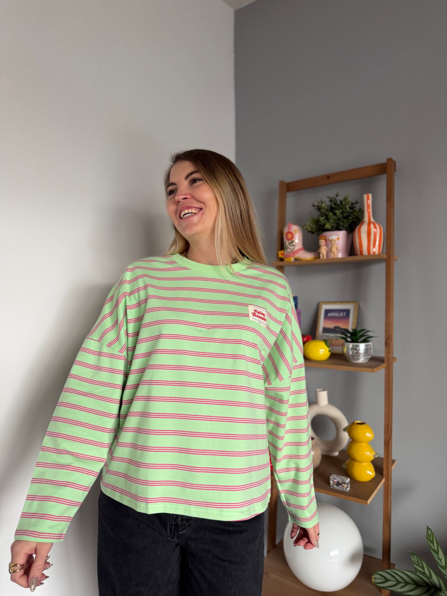 T-shirt manches longues RETRO Vert