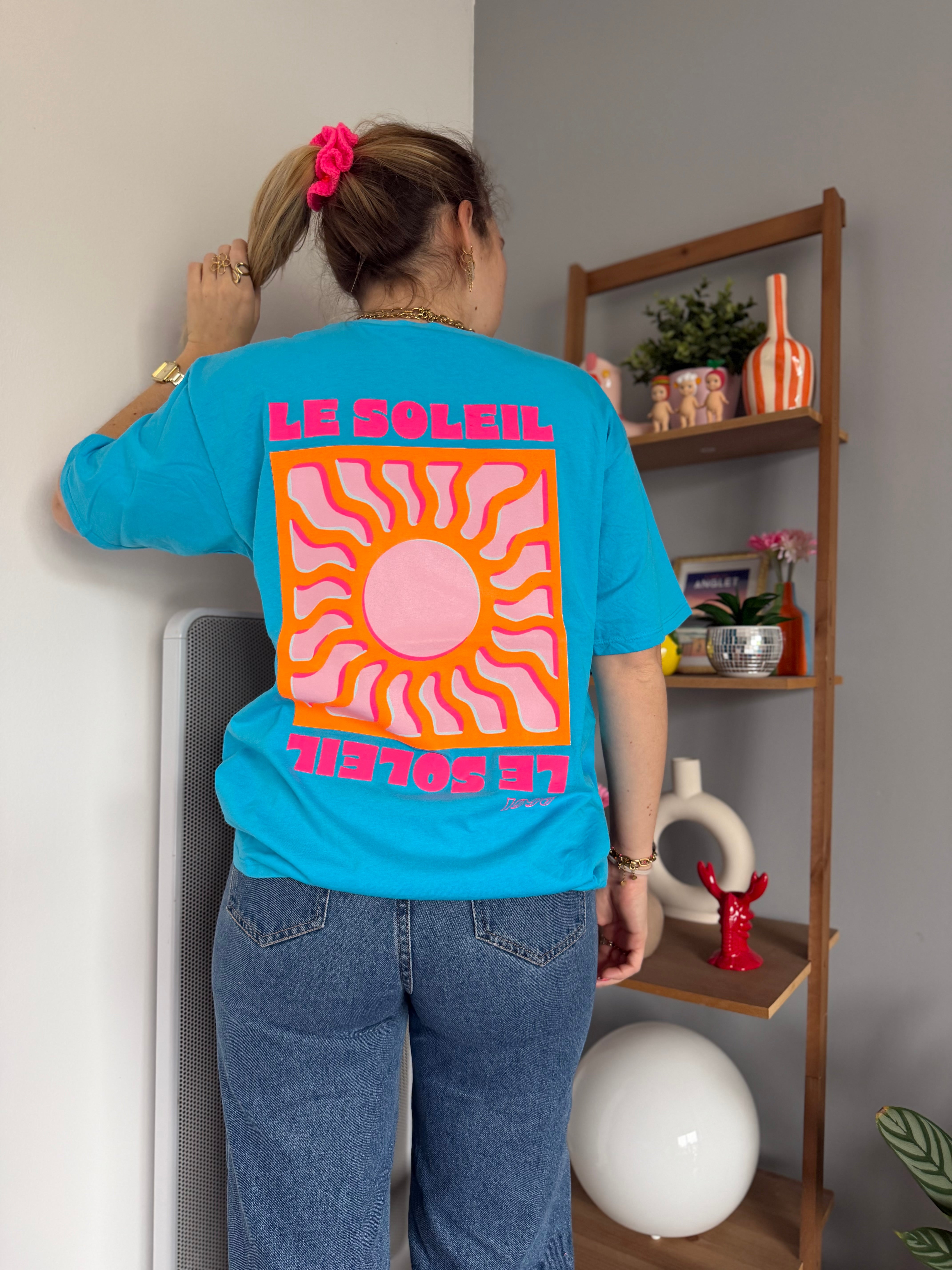 T-shirt SOLEIL (NEW FLUO) Aqua