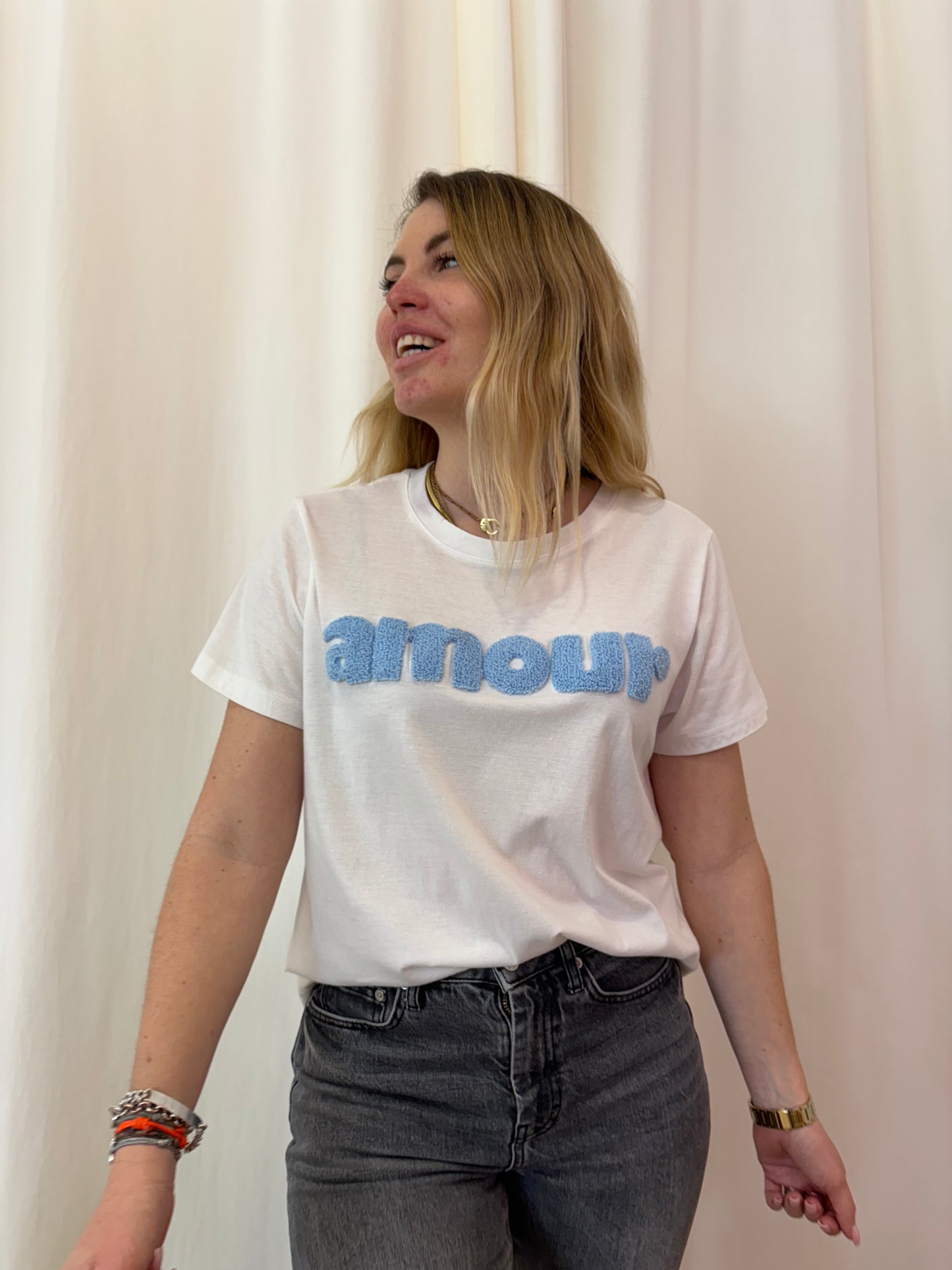 T-shirt AMOUR Bleu ciel