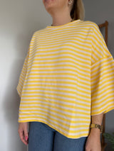 T-shirt marinière ICONIC Jaune + Beige