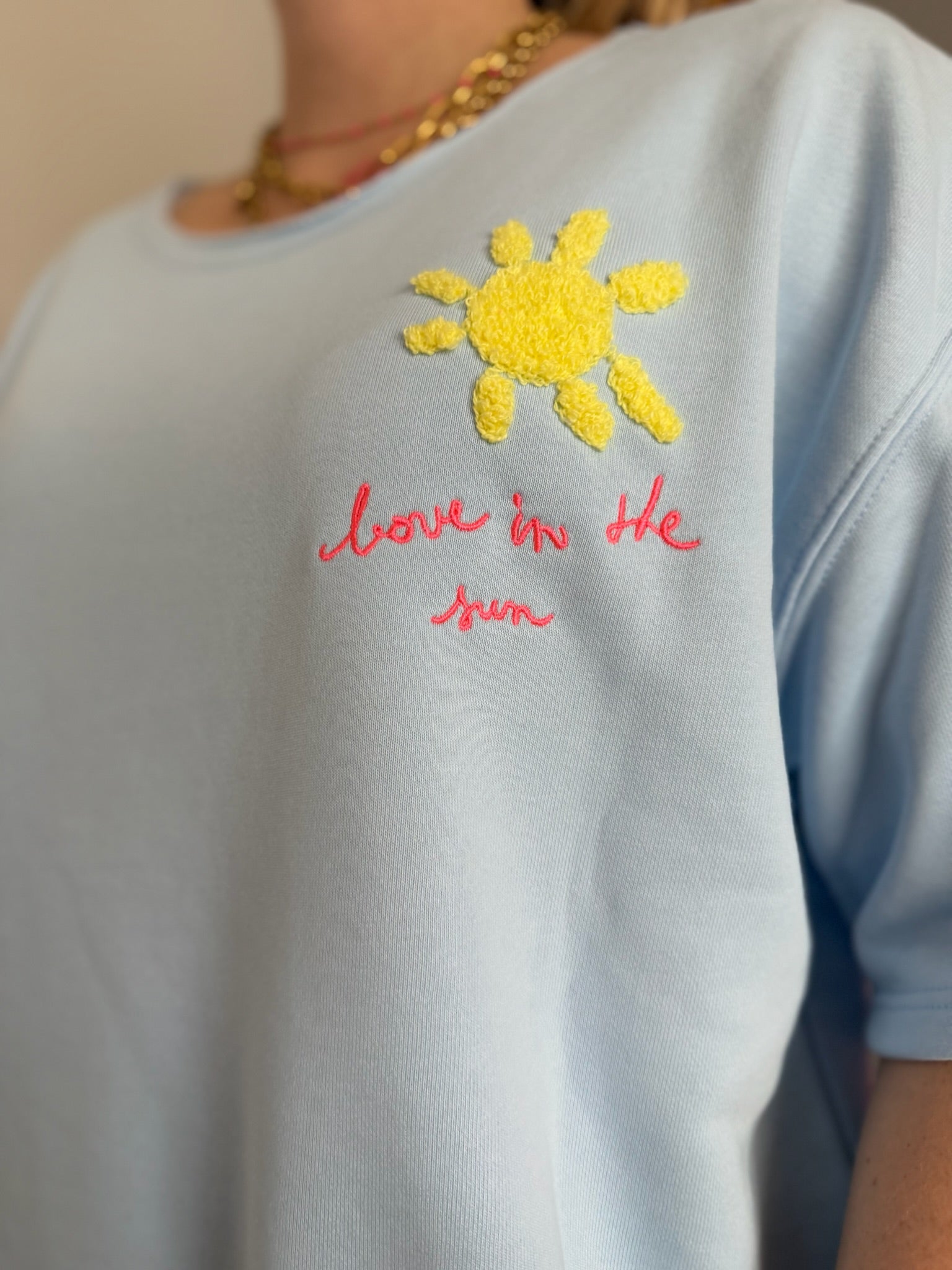 Sweat LOVE IN THE SUN Bleu
