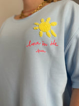 Sweat LOVE IN THE SUN Bleu