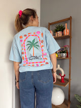 T-shirt COQUILLAGE Bleu ciel
