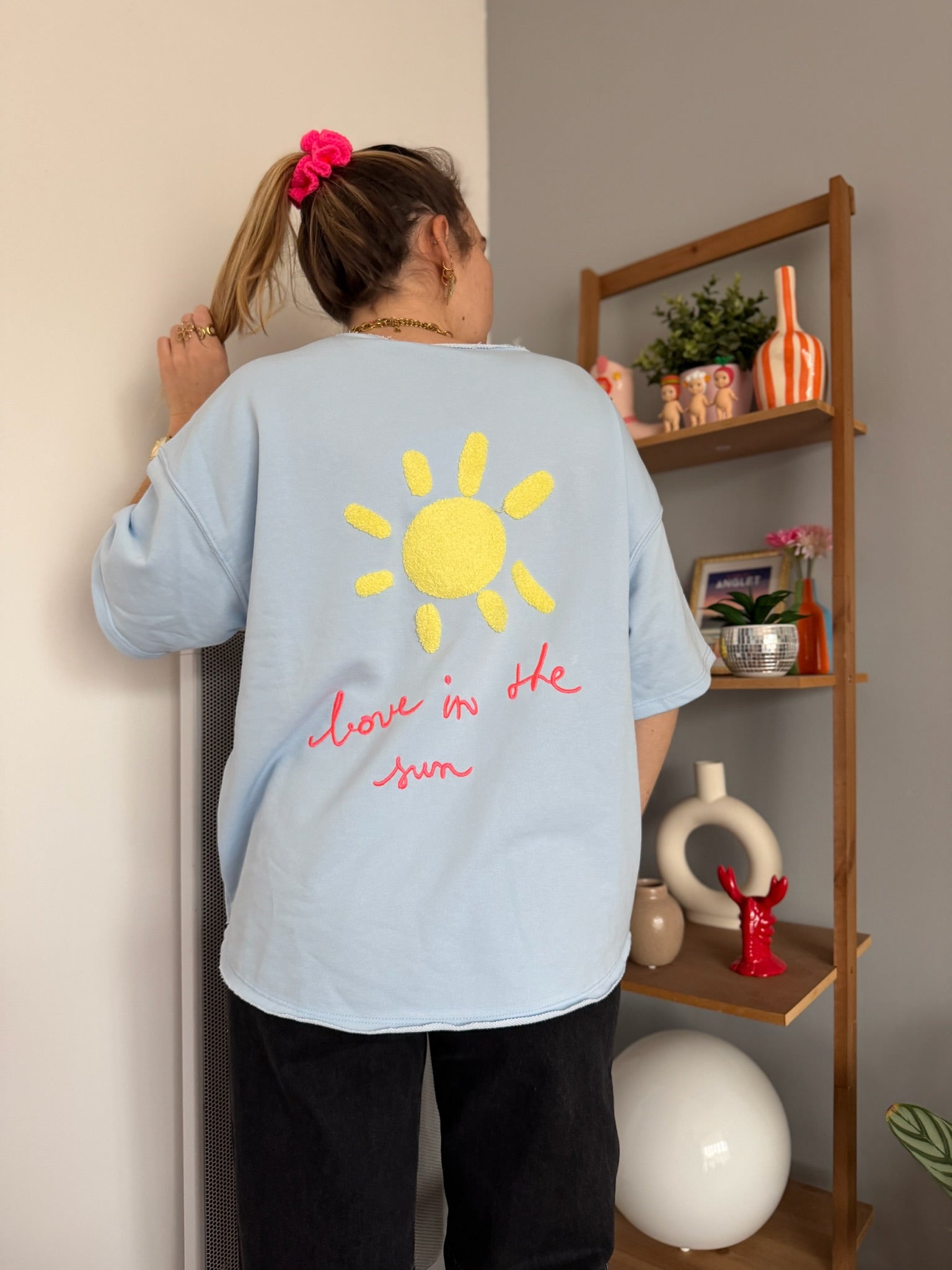Sweat LOVE IN THE SUN Bleu