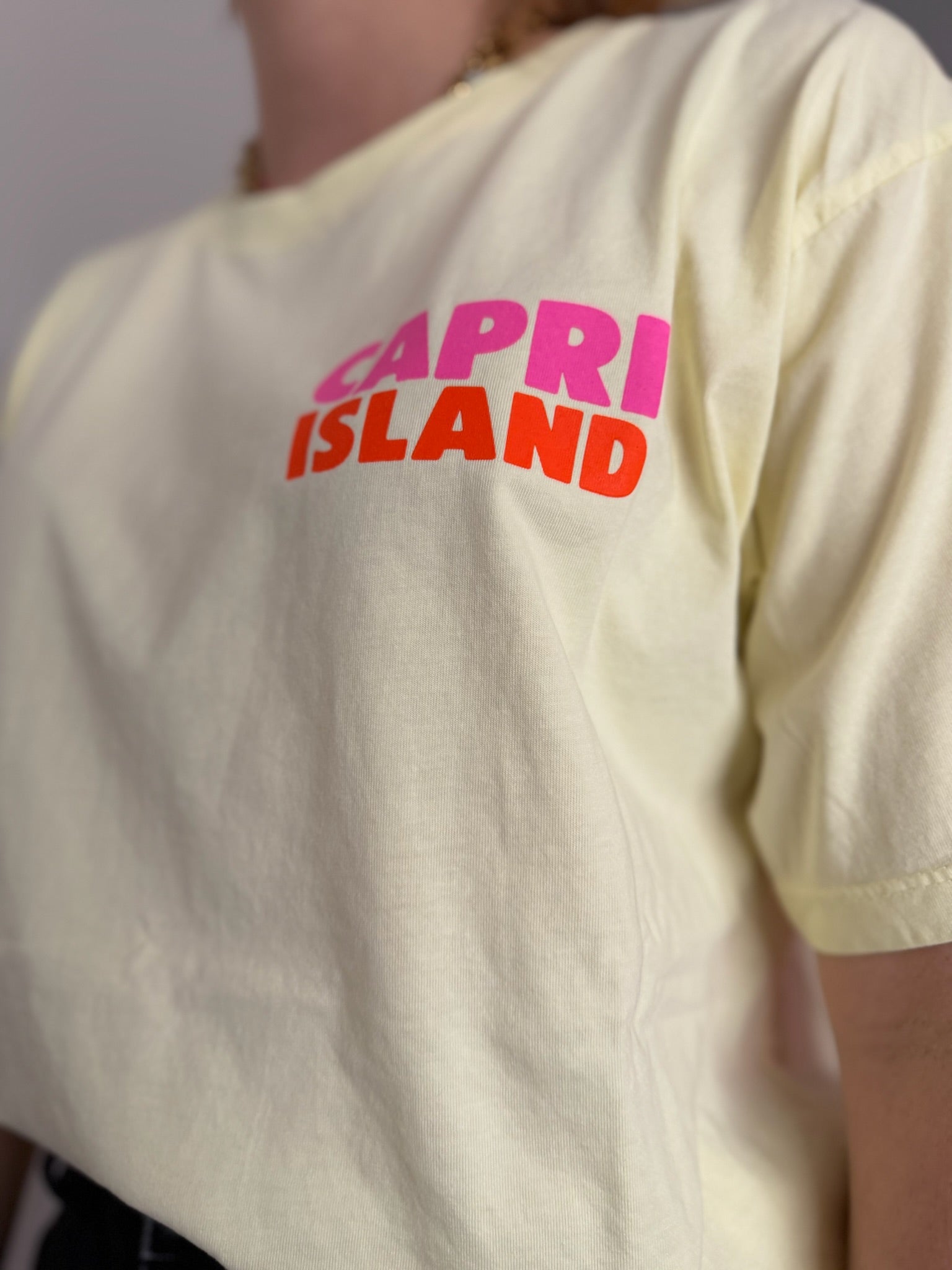 T-shirt CAPRI ISLAND Jaune