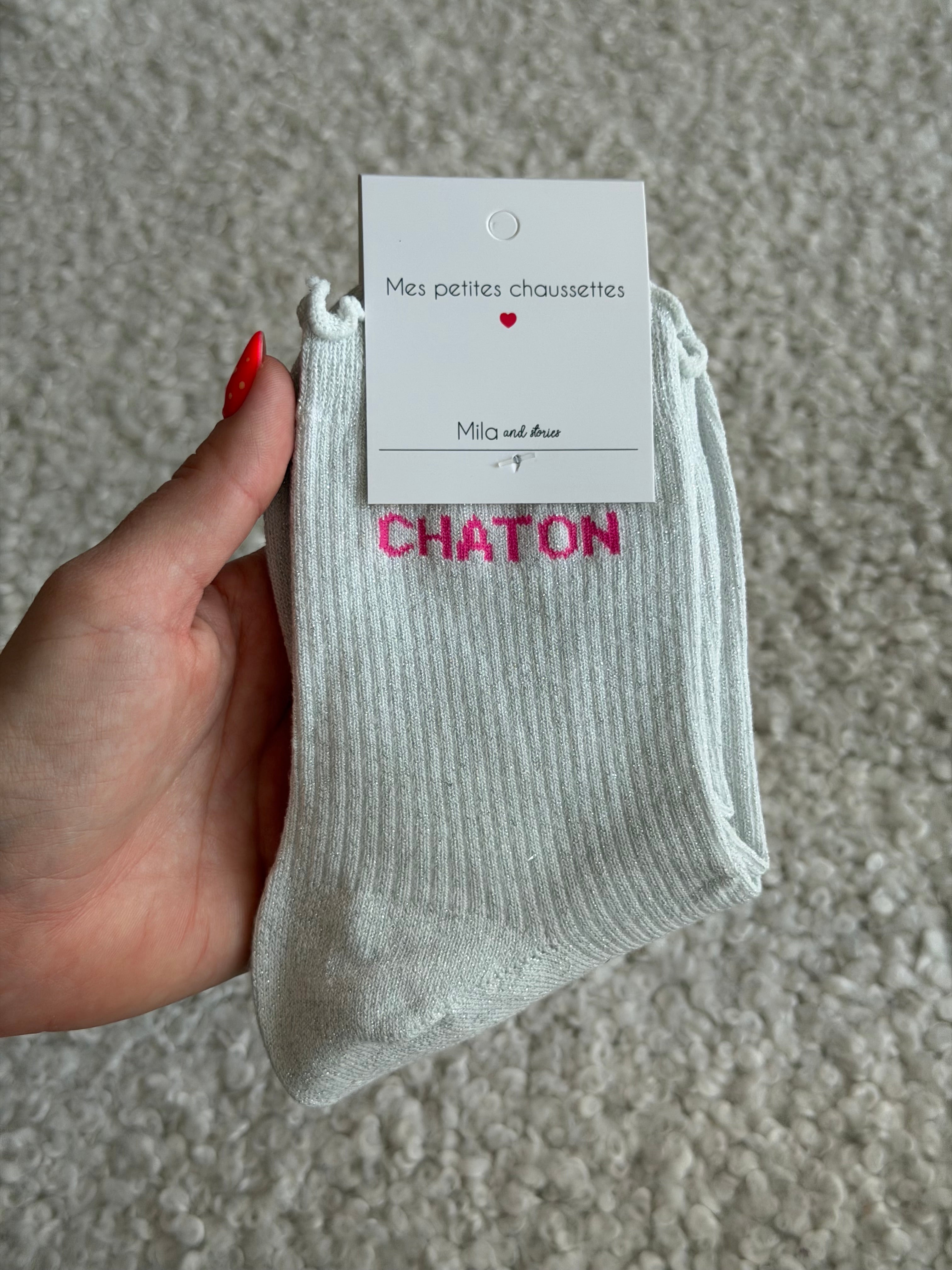 Chaussettes montantes CHATON