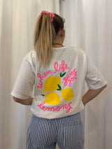 T-shirt LEMONS Blanc •