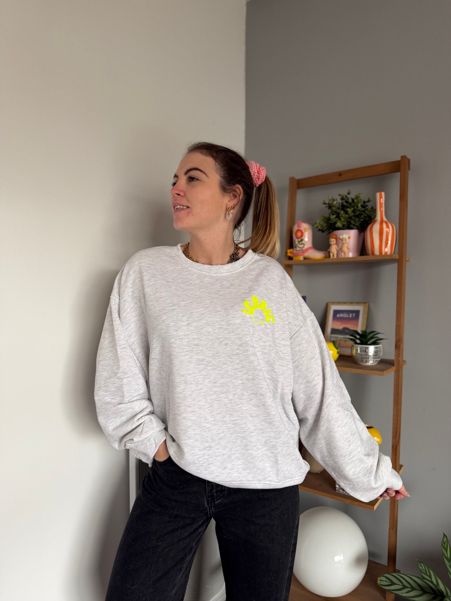 Sweat ICONIC Gris + Jaune + Multicolore