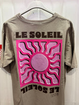 T-shirt SOLEIL Taupe + rose