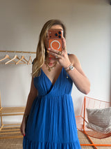 Robe LOUISA Bleu électrique