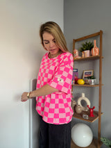 T-shirt à carreaux CAROLINE Rose + Rose