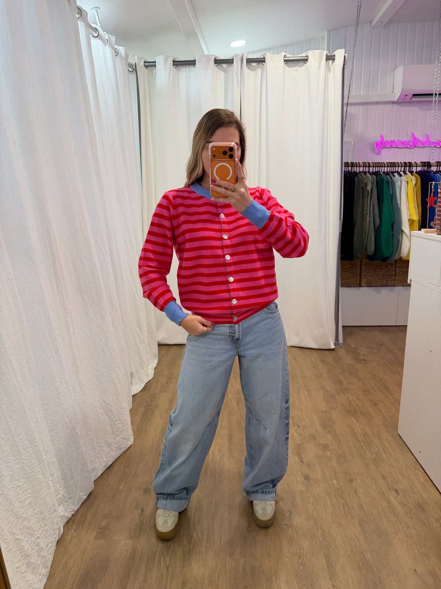 Gilet GIGI Rose/Rouge/Bleu