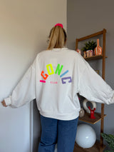 Sweat ICONIC Blanc + Multicolore
