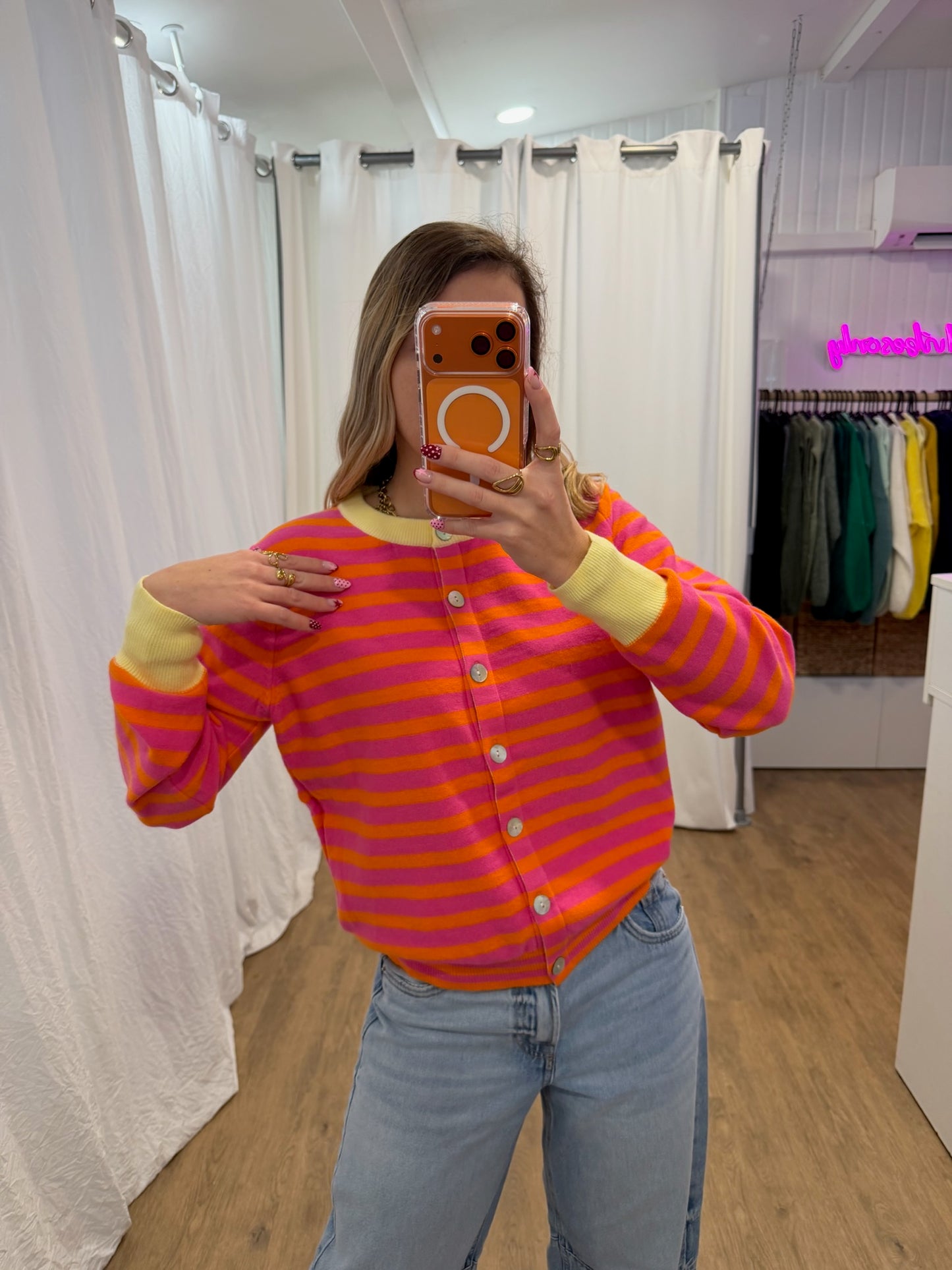 Gilet GIGI Rose/Orange/Jaune