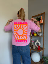 T-shirt SOLEIL (NEW FLUO) Rose baby