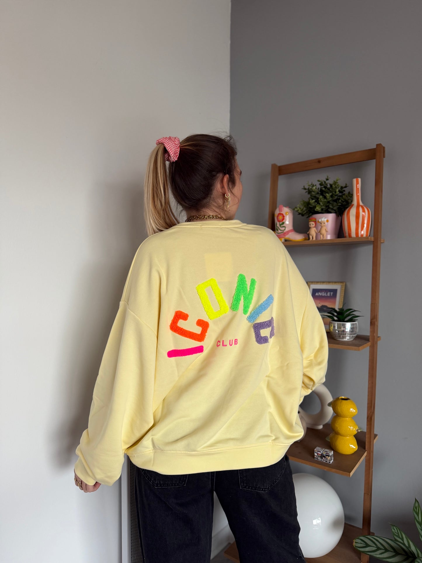 Sweat ICONIC Jaune + Jaune + Multicolore
