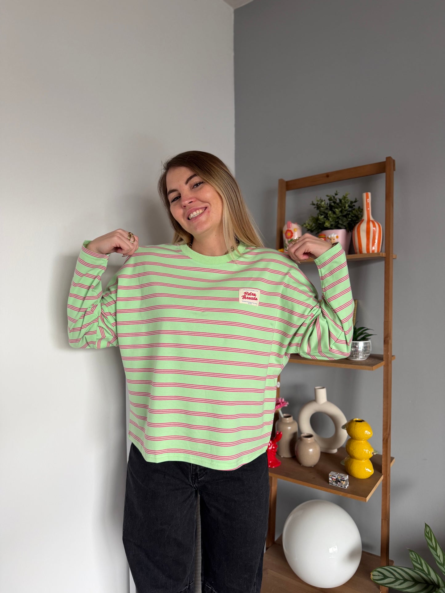 T-shirt manches longues RETRO Vert