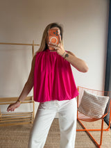 Top CARLA Fushia