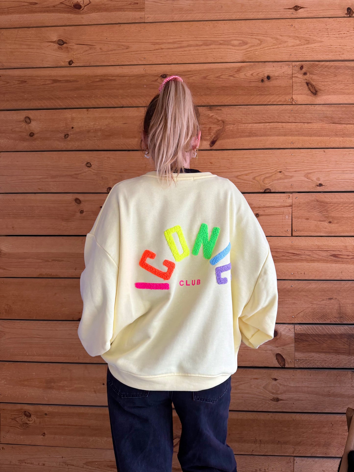 Sweat ICONIC Jaune + Multicolore