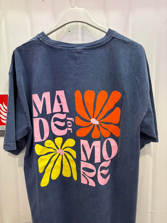 T-shirt MADE FOR MORE Bleu marine