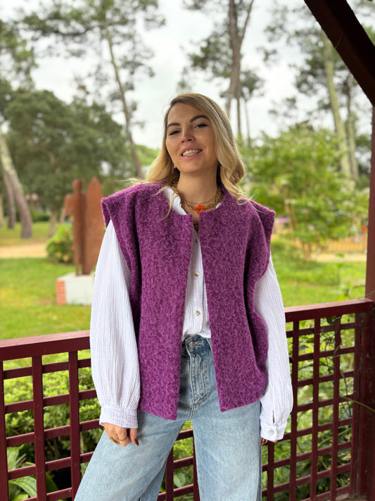 Veste sans manches LILI Violet
