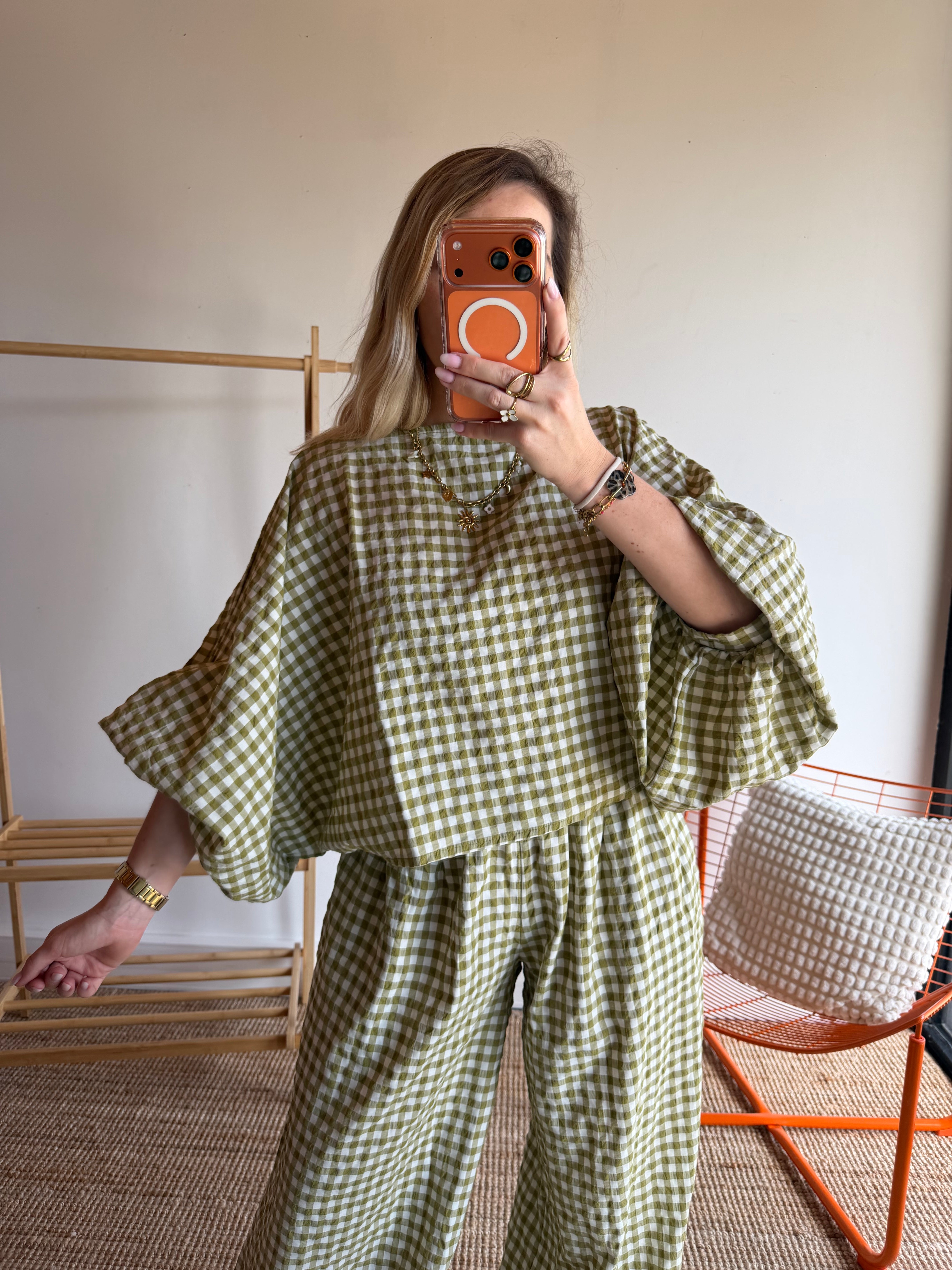 Blouse DIANE Vert anis