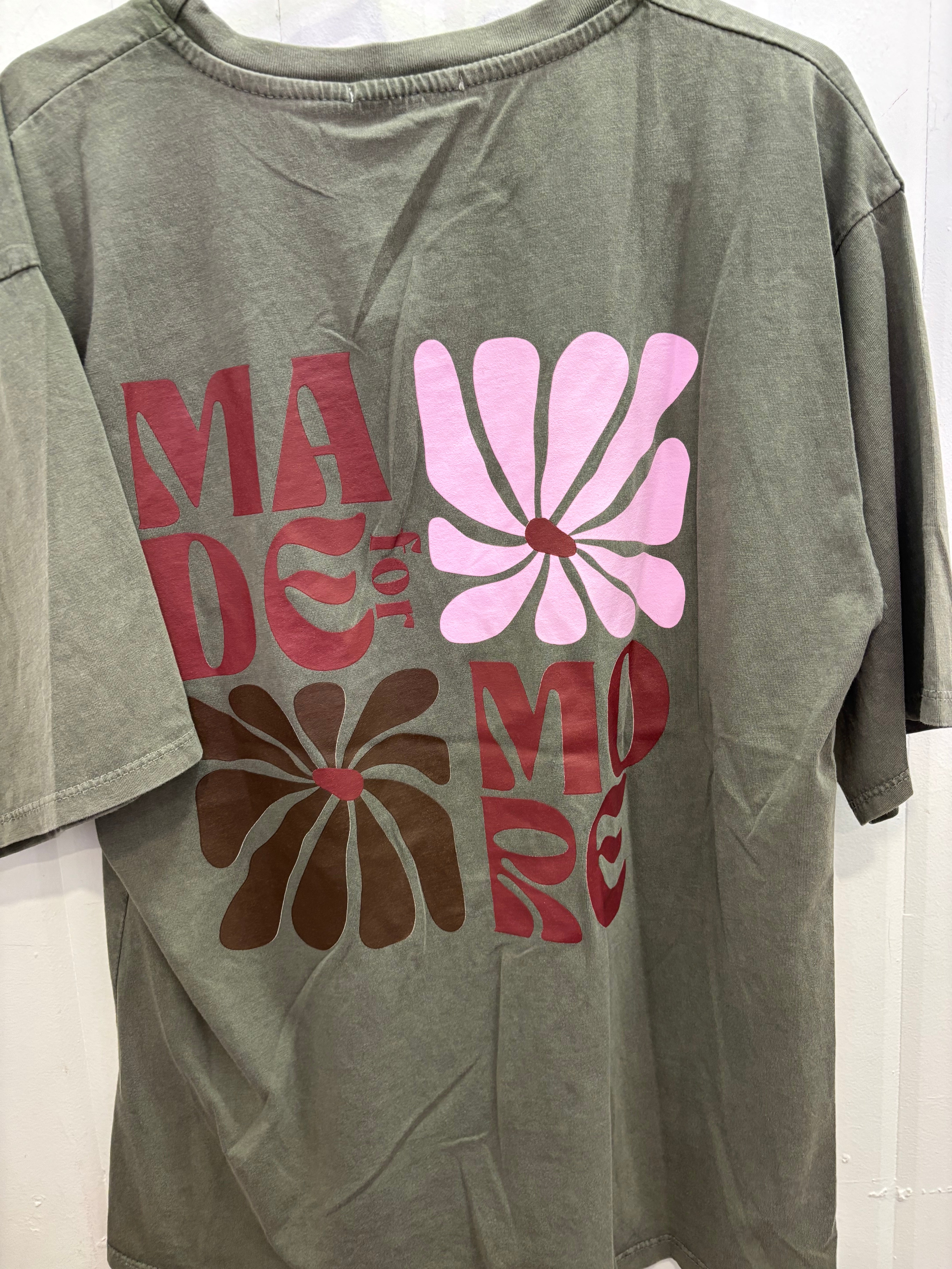 T-shirt MADE FOR MORE Kaki