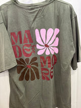 T-shirt MADE FOR MORE Kaki