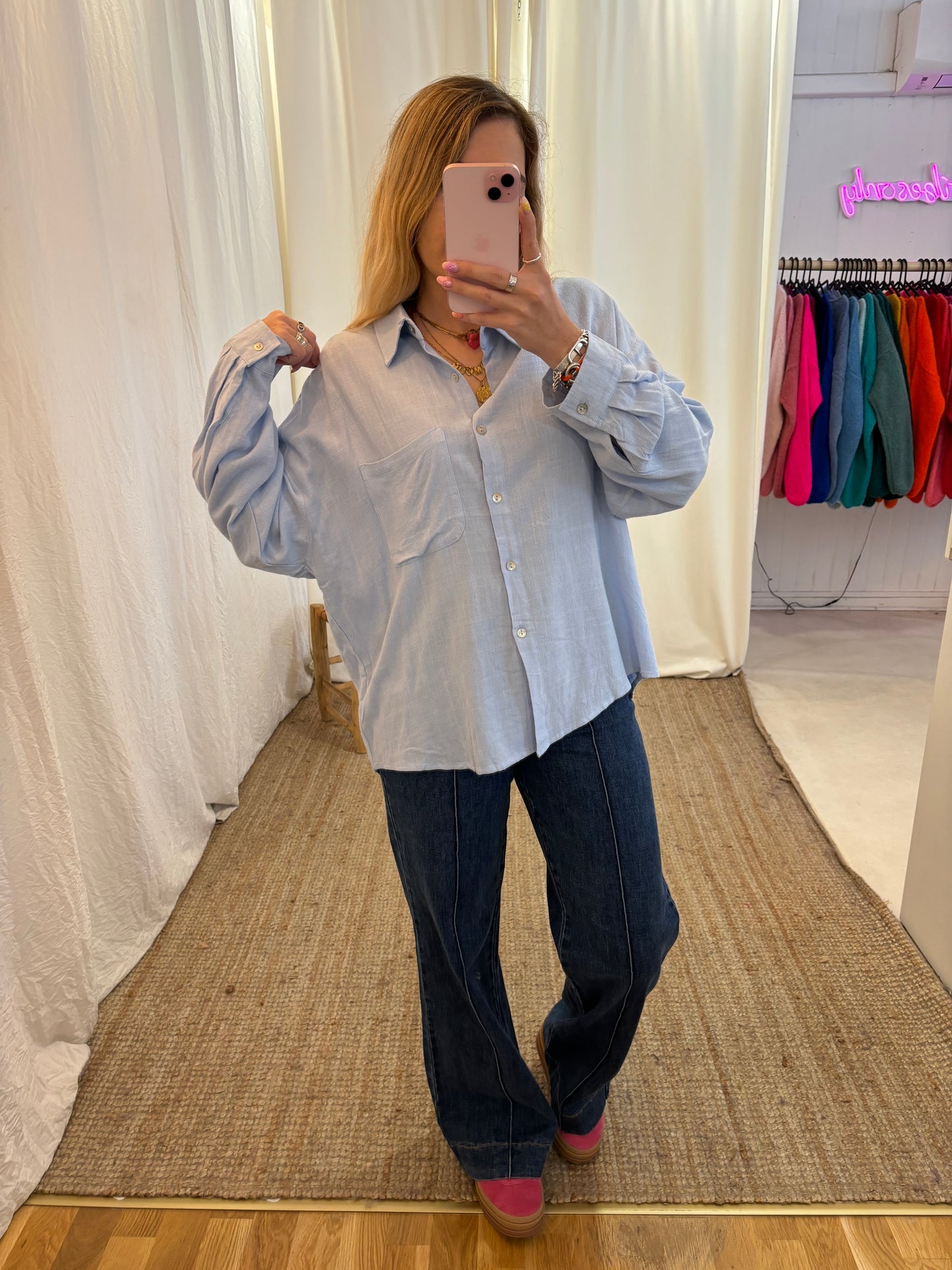 Chemise GABRIELA Bleue ciel