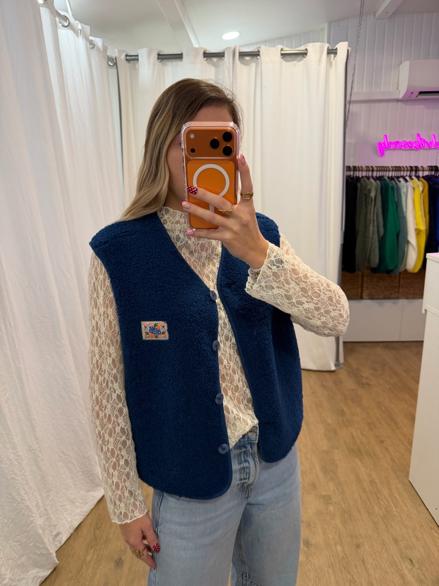 Gilet sans manches NINA Bleu marine