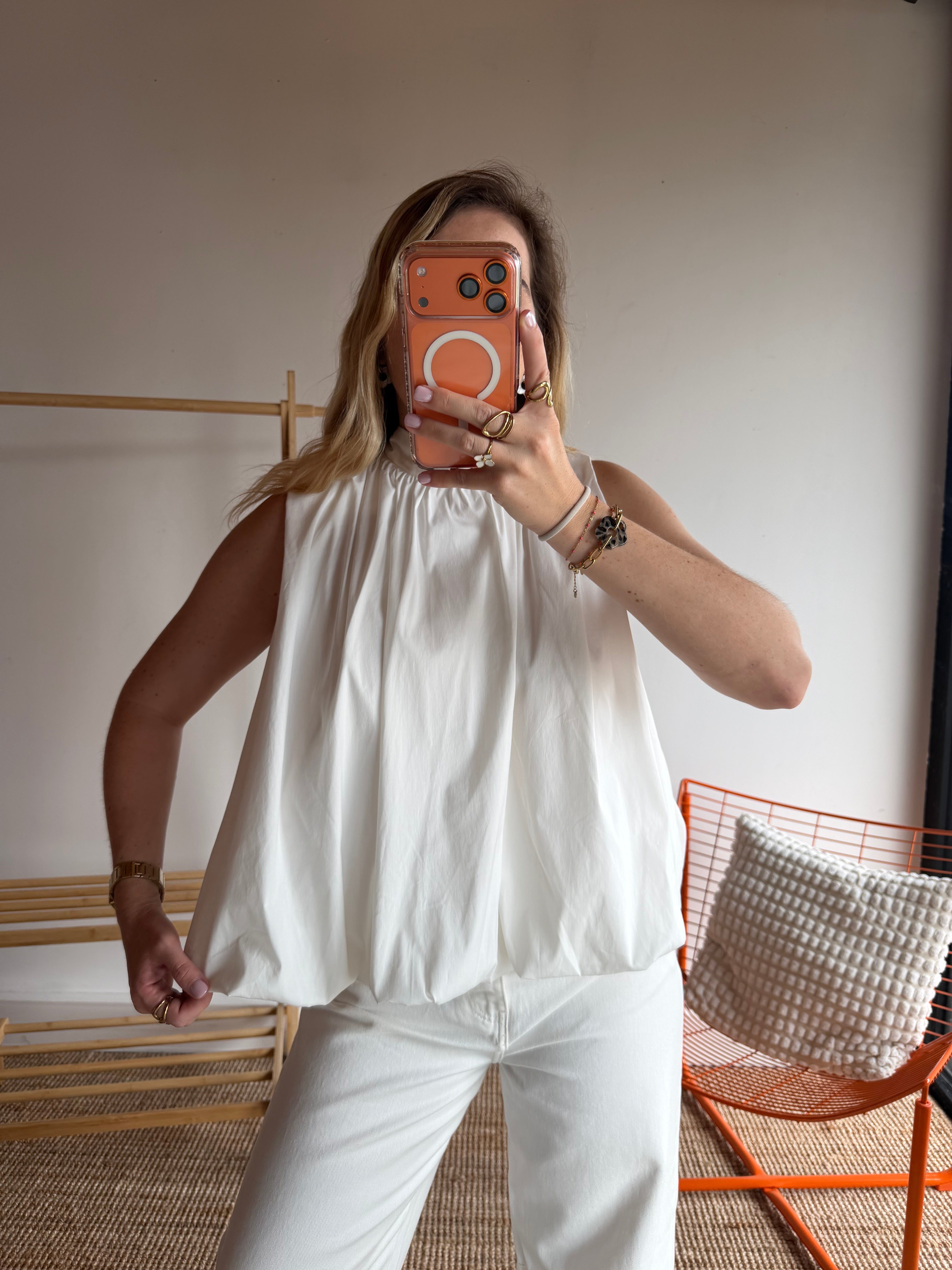 Top CARLA Blanc