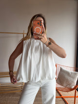 Top CARLA Blanc