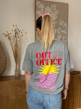 T-shirt OUT OF OFFICE Gris •