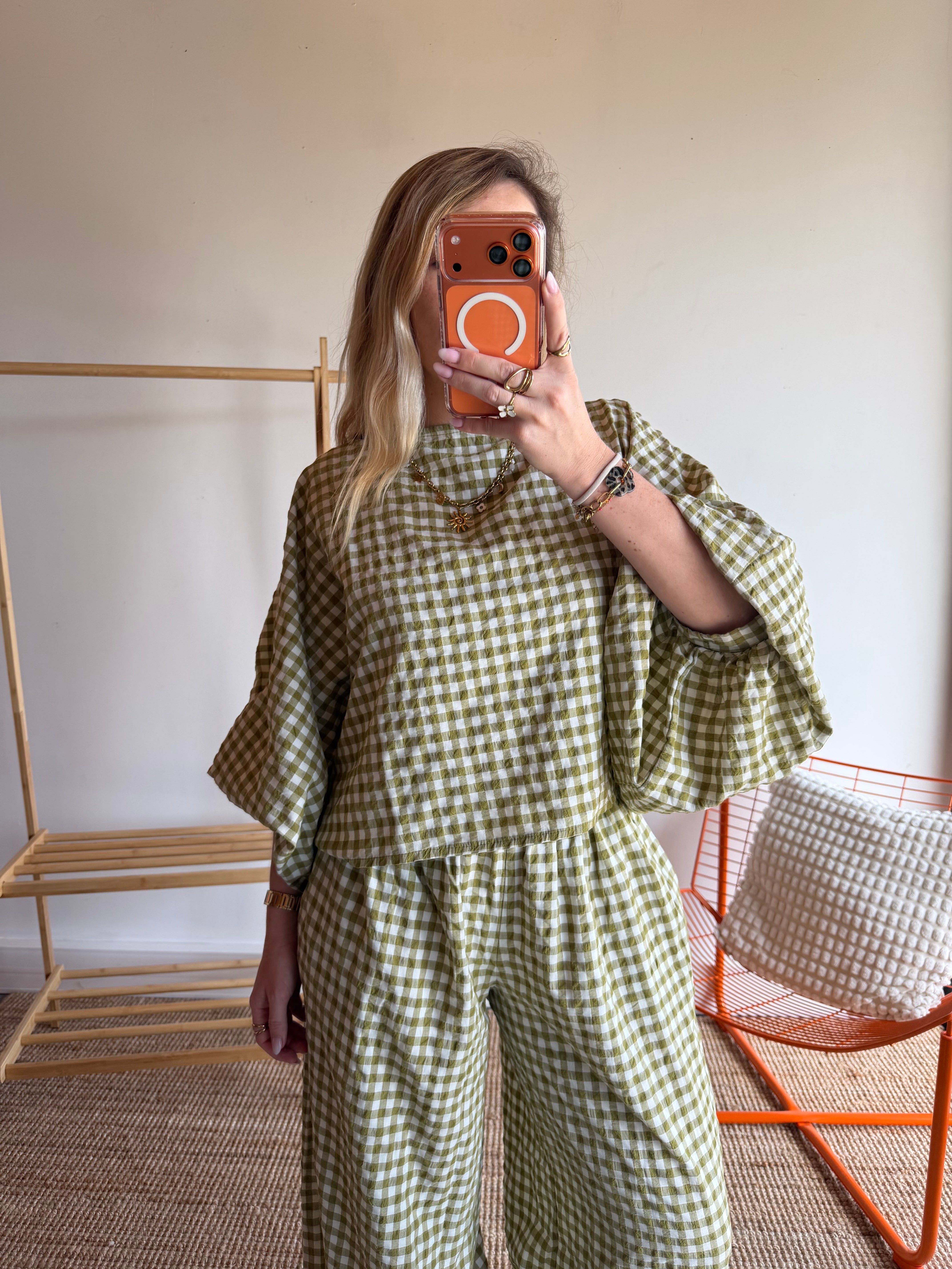 Blouse DIANE Vert anis