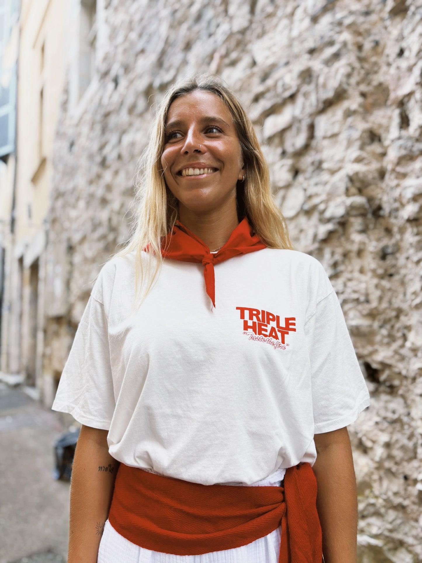 T-shirt TRIPLE HEAT Blanc