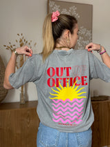 T-shirt OUT OF OFFICE Gris •