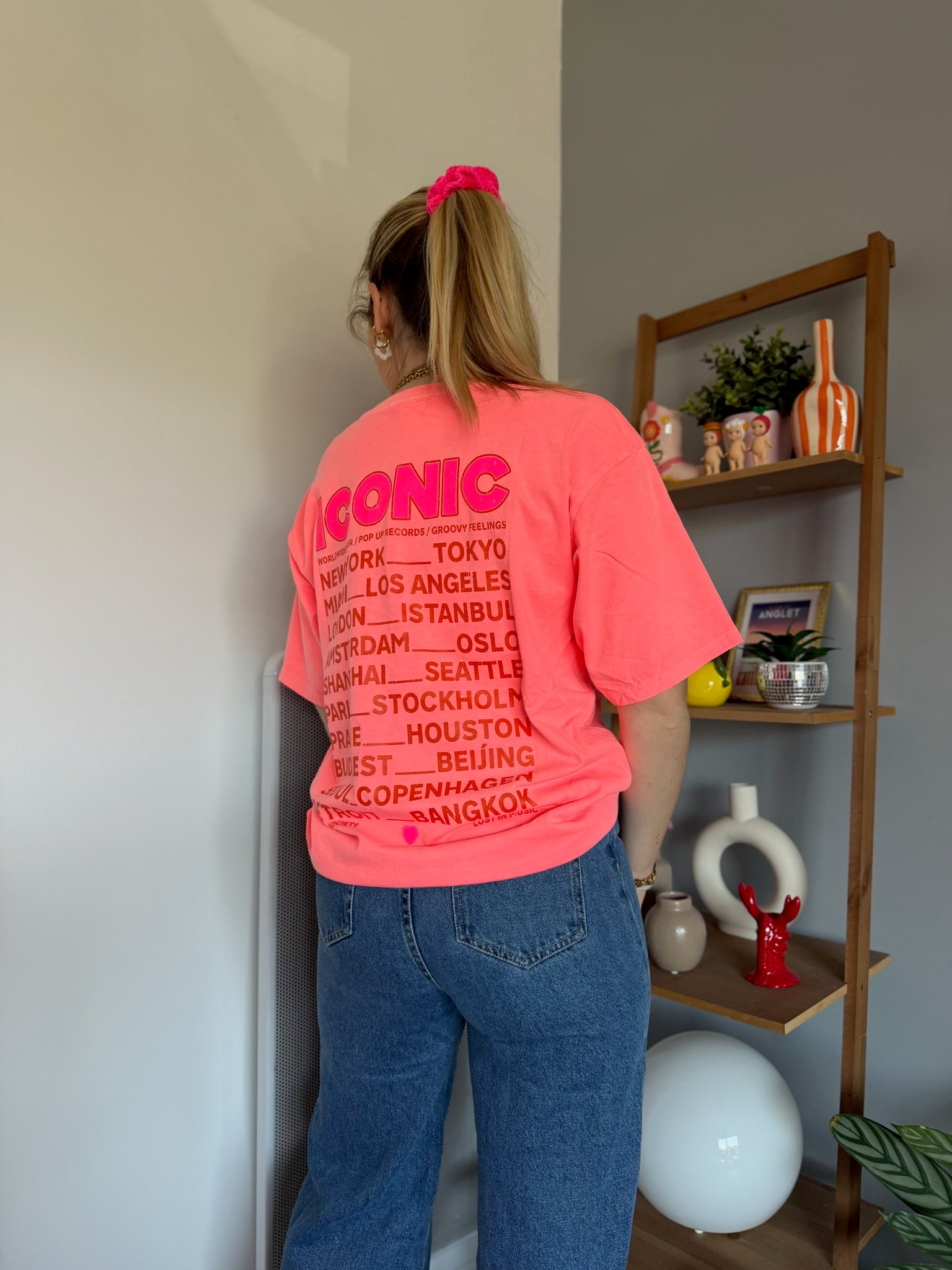 T-shirt ICONIC Corail fluo