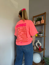 T-shirt ICONIC Corail fluo