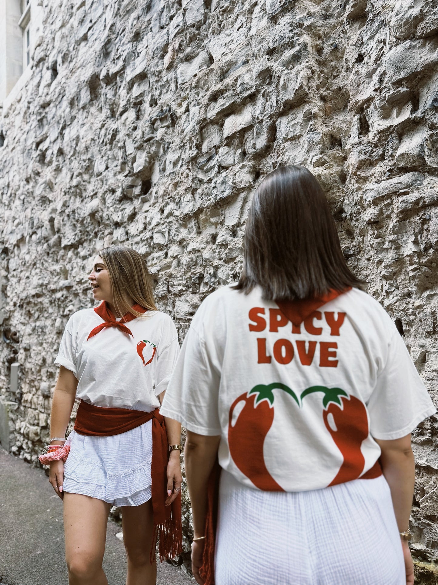 T-shirt SPICY LOVE Blanc