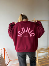Sweat ICONIC CLUB Bordeaux