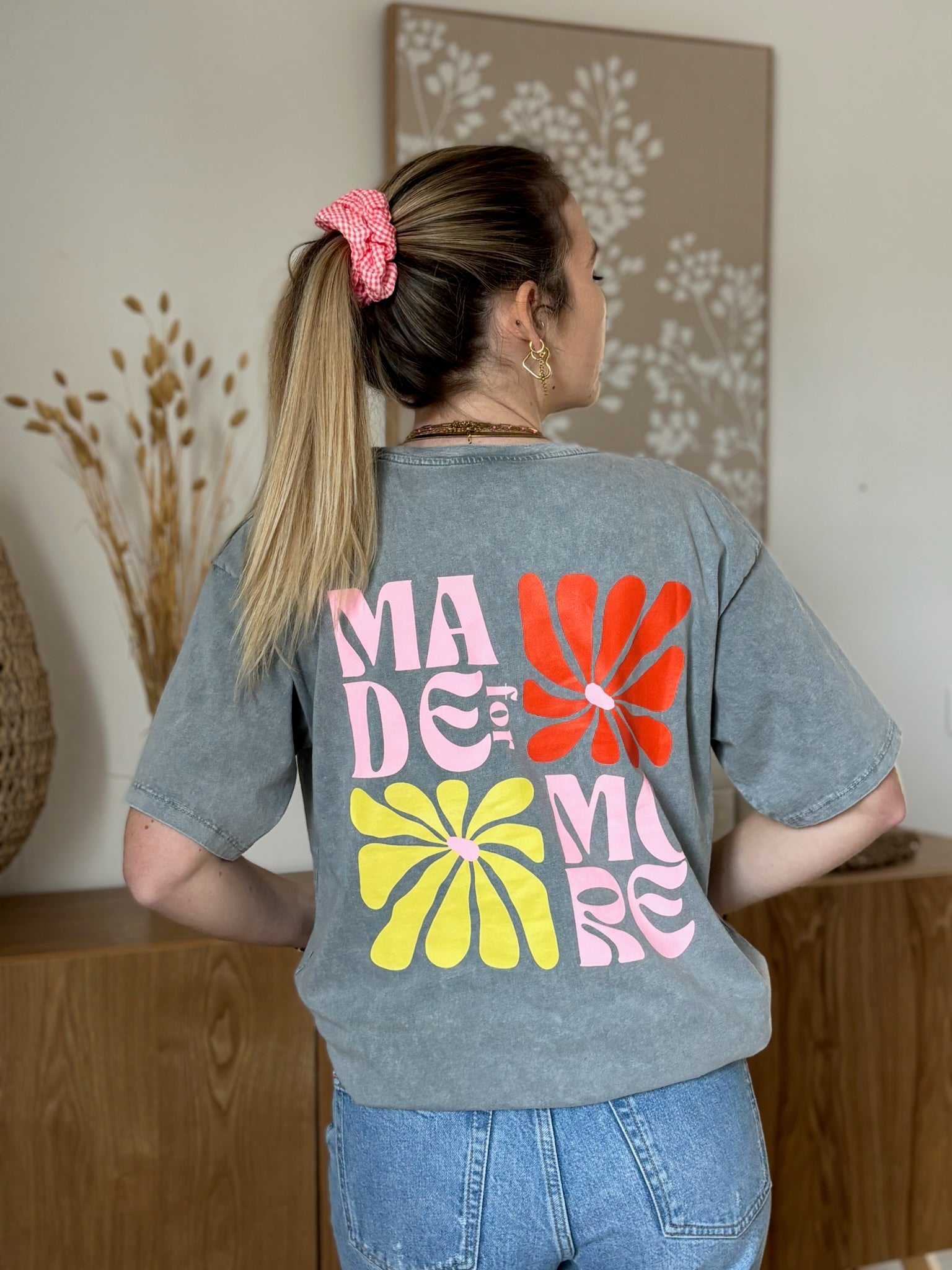 T-shirt MADE FOR MORE Gris ••