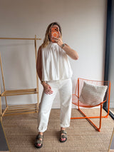 Top CARLA Blanc