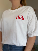 T-shirt CAFÉ CLUB Blanc
