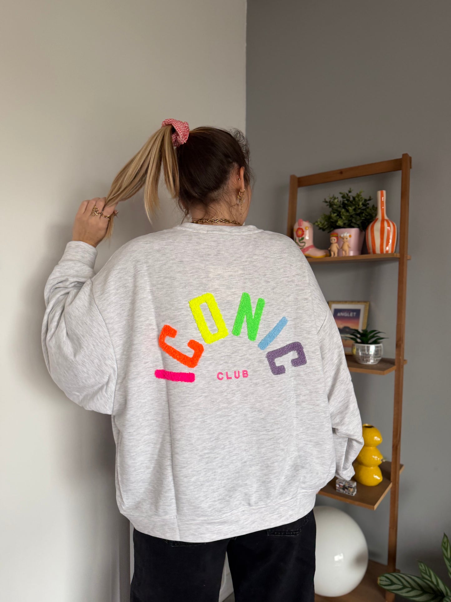 Sweat ICONIC Gris + Jaune + Multicolore